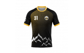 Maillot Sportif Personnalisable NCB - Design Noir Épaules Noires